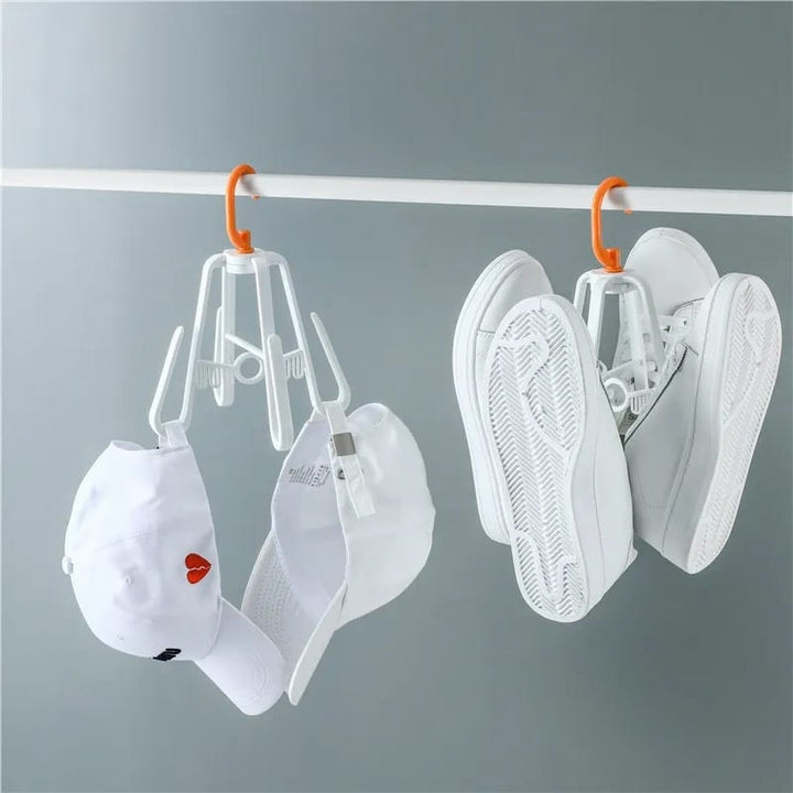 Rotating Shoe Drying Organizer Hanger with 4 Hooks Stornfield