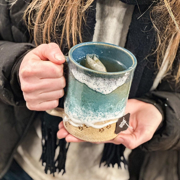 Paw 3D Printed Ceramic Shoreline Coffee Mug | Stornfield