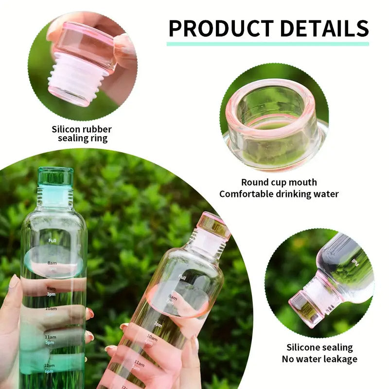 Plastic Water Bottles With Time Marker 500 ML Stornfield