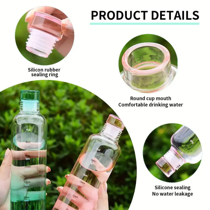 Plastic Water Bottles With Time Marker 500 ML Stornfield