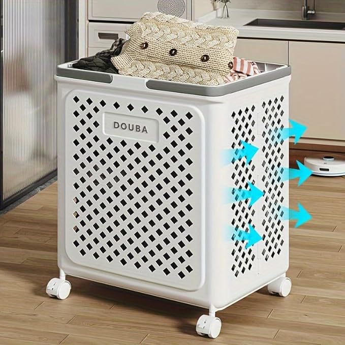 Large Capacity Movable Folding Laundry Basket Stornfield