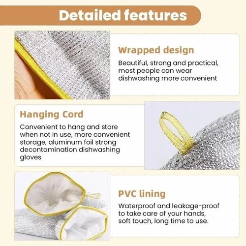 Wire Dishwashing Gloves (Pack of 2) Stornfield