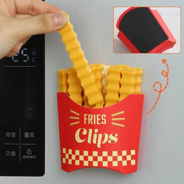Magnetic French Fries Style Food Sealing Clips (12pcs) Stornfield