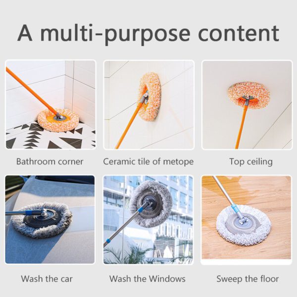FlexiRein 360° Rotatable Microfiber Cleaning Mop | Stornfield