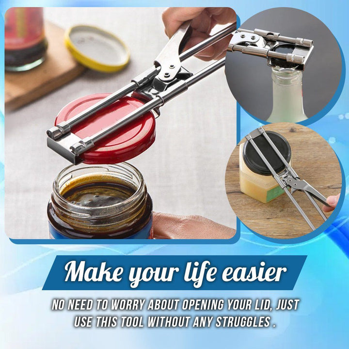 Adjustable Jar & Bottle Opener Multifunctional Stainless Steel Can Opener | Stornfield