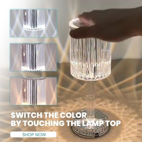Stornfield | Lampe Crystal Gatsby à Contrôle Tactile