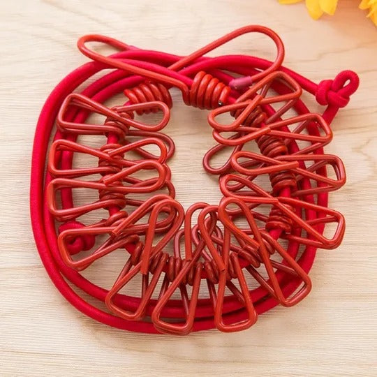 12 Clips Elastic Laundry Rope Stornfield