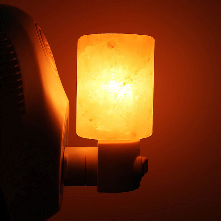 Stornfield | Natural Crystal Himalayan Salt Lamp | Bedside Lamp with Plug