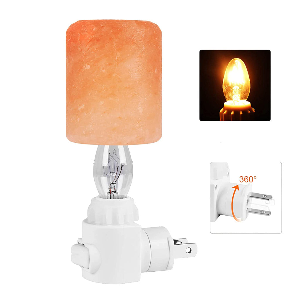 Stornfield | Natural Crystal Himalayan Salt Lamp | Bedside Lamp with Plug
