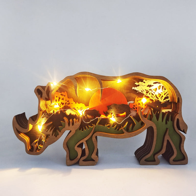 3D Creative Wooden Animal Carving Handcraft Gift | Stornfield