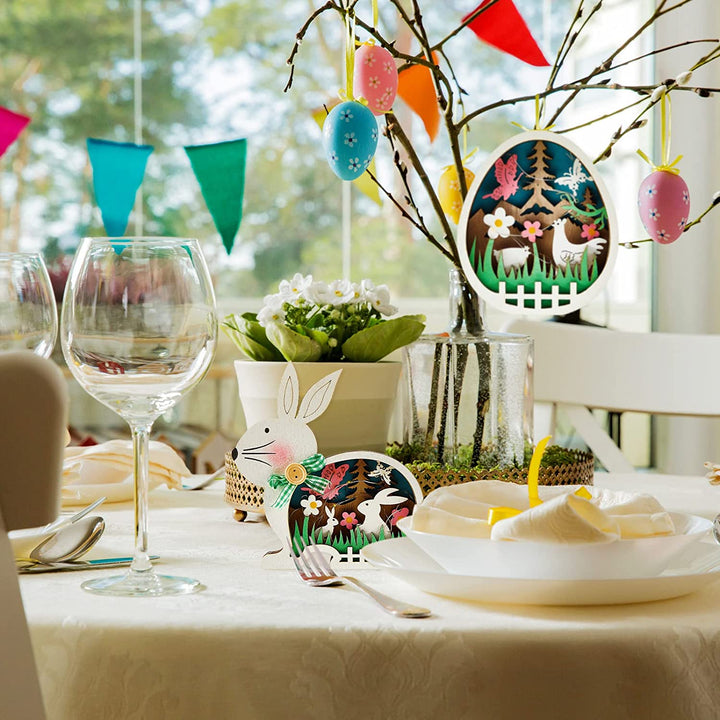 Wooden Easter Decoration with LED Light | Stornfield