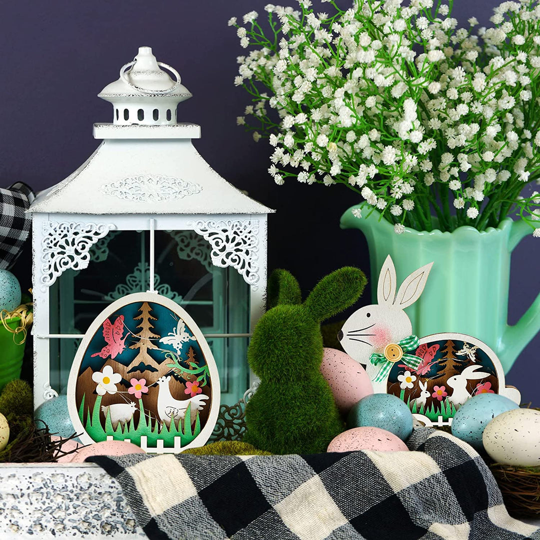 Wooden Easter Decoration with LED Light | Stornfield