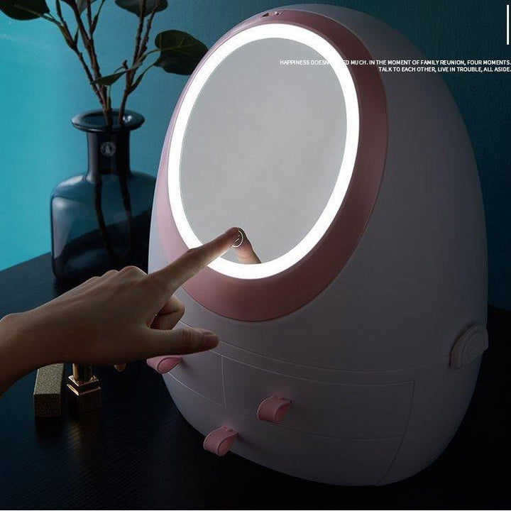 LED Mirror Cosmetic Storage Box | Stornfield