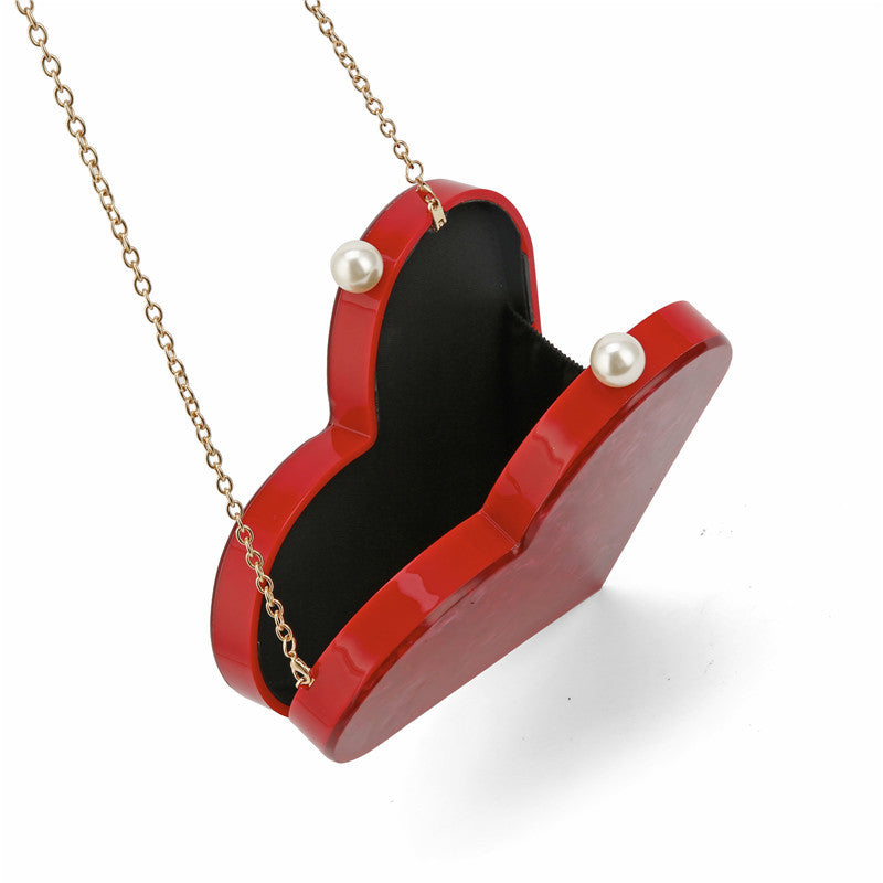 Artistic Heart-Shaped Clutch