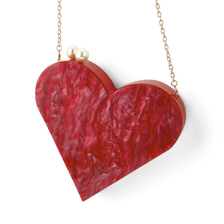 Artistic Heart-Shaped Clutch