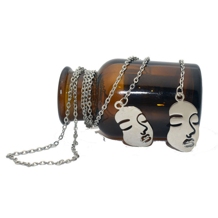 Artistic Face Pendant Necklace Stornfield