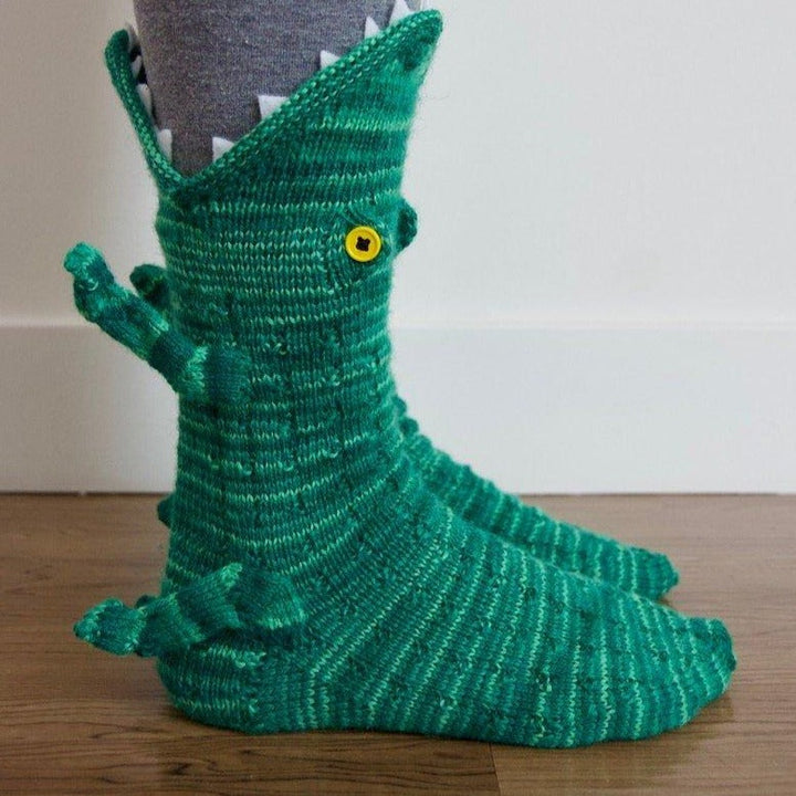 Knitted Crocodile Socks | Stornfield