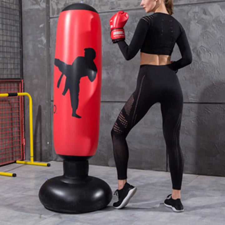 Stornfield | PowerStrike Punch Bag | Strengthen power and endurance - Inflatable freestanding boxing tower for intensive training