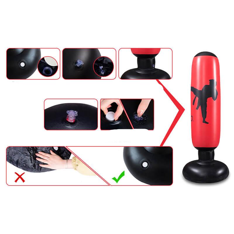 Stornfield | PowerStrike Punch Bag | Strengthen power and endurance - Inflatable freestanding boxing tower for intensive training