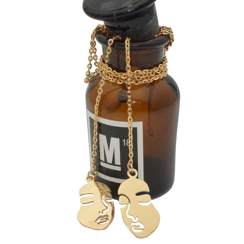 Artistic Face Pendant Necklace Stornfield