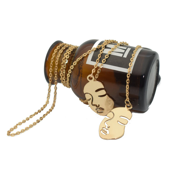 Artistic Face Pendant Necklace Stornfield