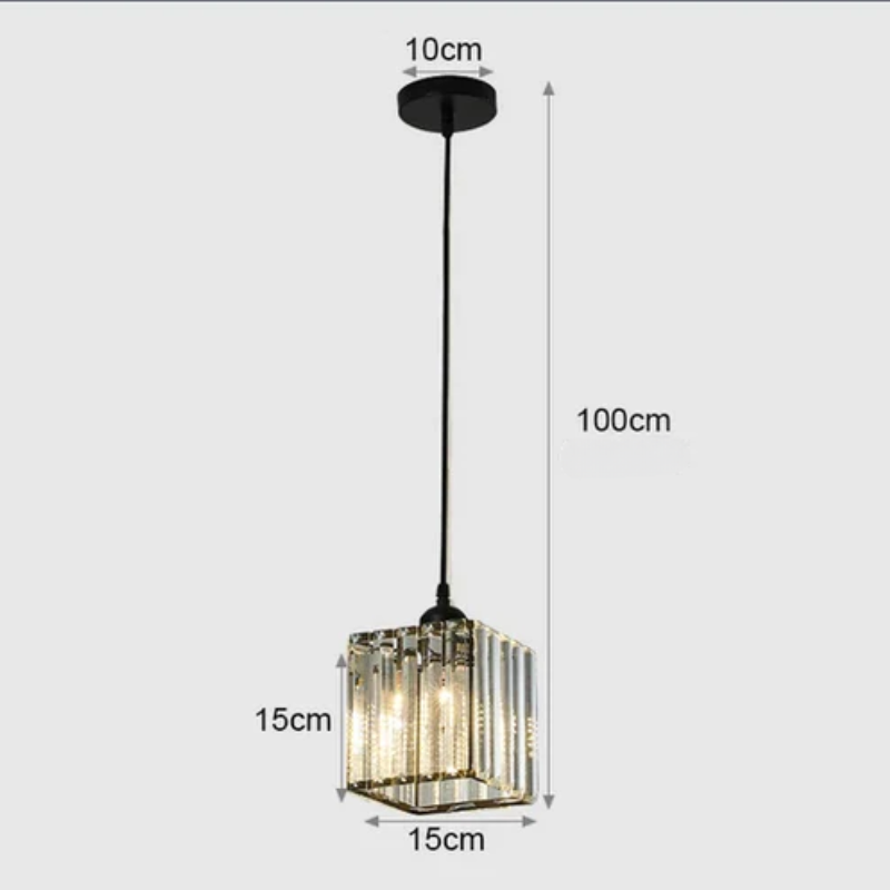 Elegant crystal pendant lamp – luxury lighting for dining room and living room | Stornfield