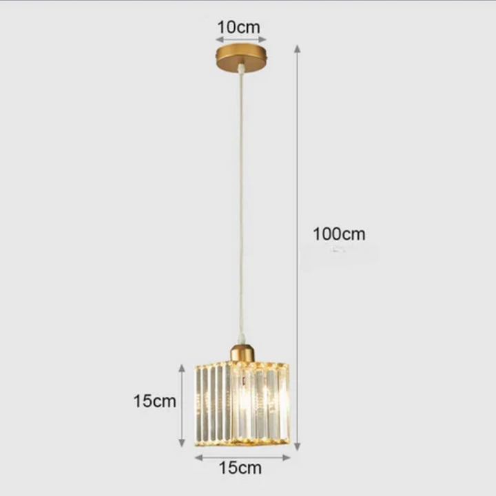 Elegant crystal pendant lamp – luxury lighting for dining room and living room | Stornfield