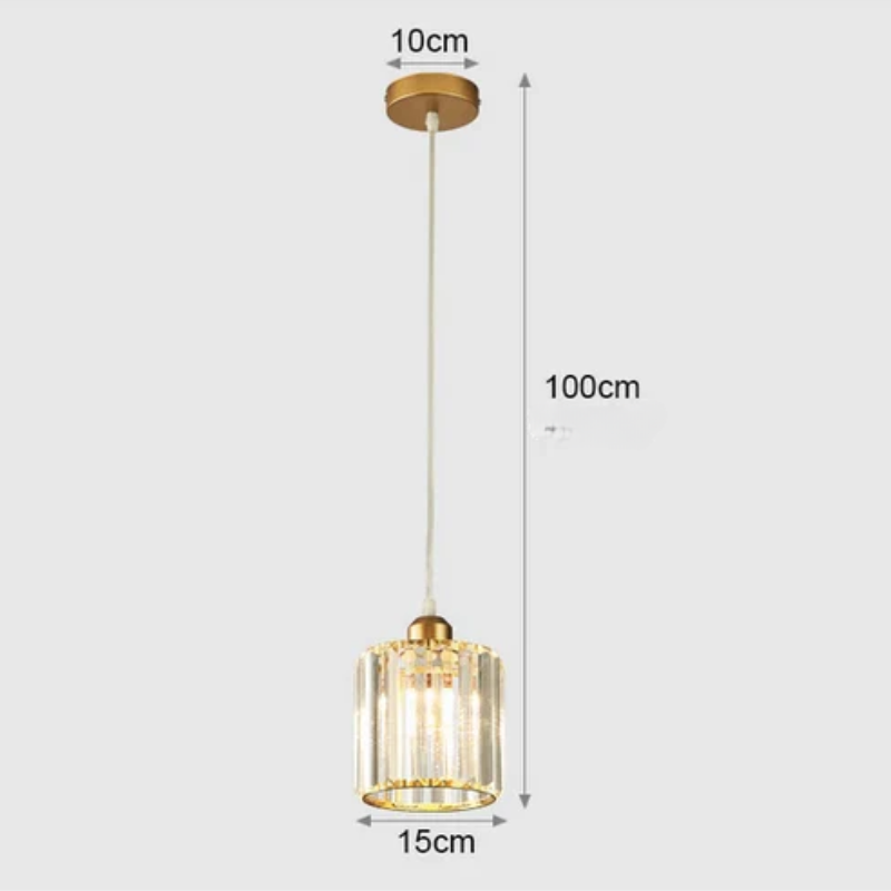 Elegant crystal pendant lamp – luxury lighting for dining room and living room | Stornfield