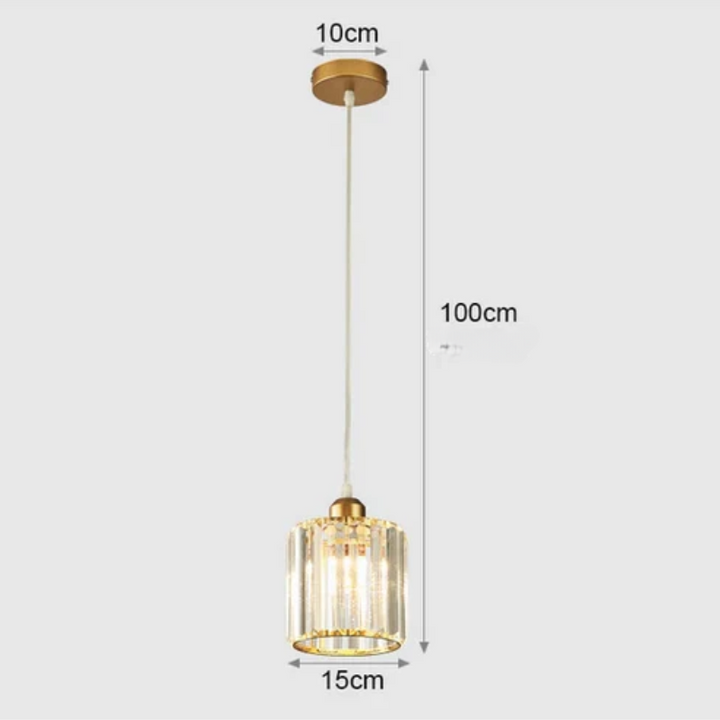 Elegant crystal pendant lamp – luxury lighting for dining room and living room | Stornfield