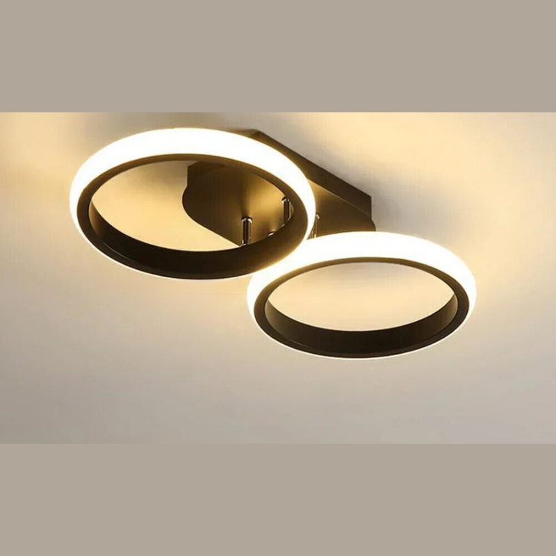Modern LED Ring Chandelier – Minimalist Ceiling Light for Living Room and Dining Area | Stornfield