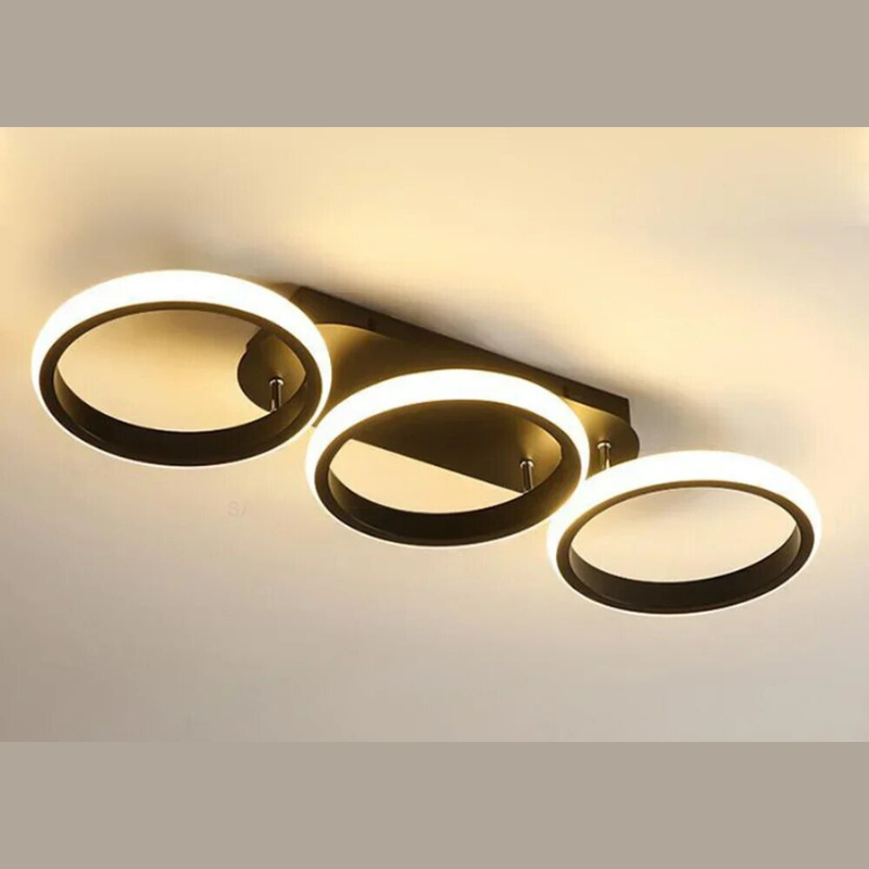 Modern LED Ring Chandelier – Minimalist Ceiling Light for Living Room and Dining Area | Stornfield