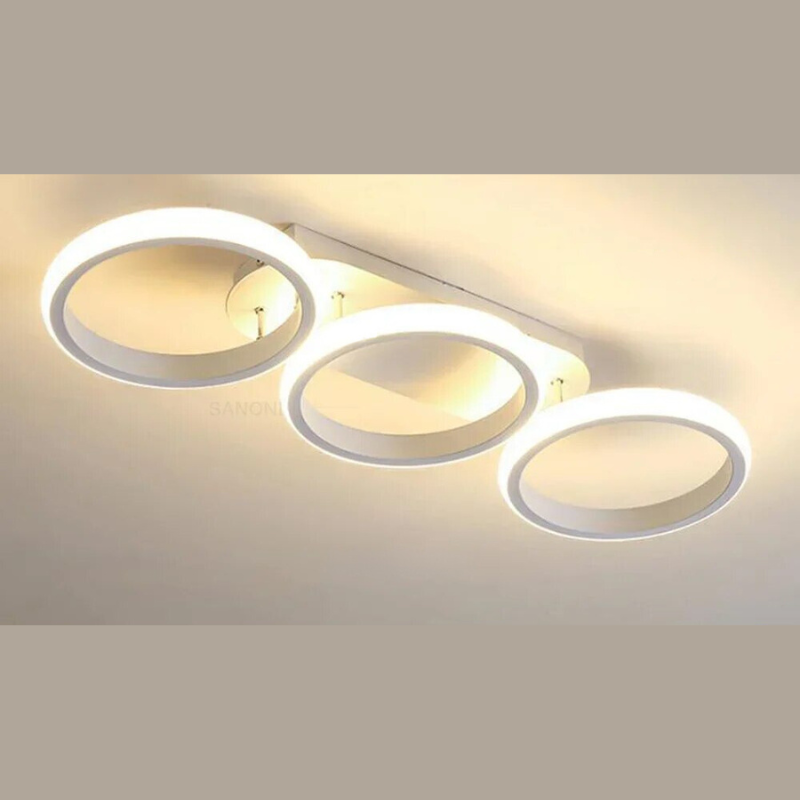 Modern LED Ring Chandelier – Minimalist Ceiling Light for Living Room and Dining Area | Stornfield