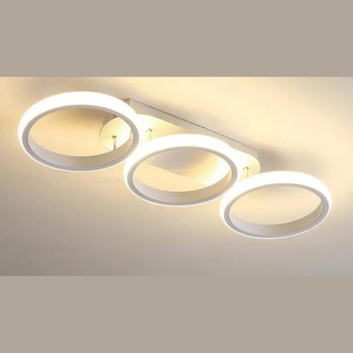 Modern LED Ring Chandelier – Minimalist Ceiling Light for Living Room and Dining Area | Stornfield