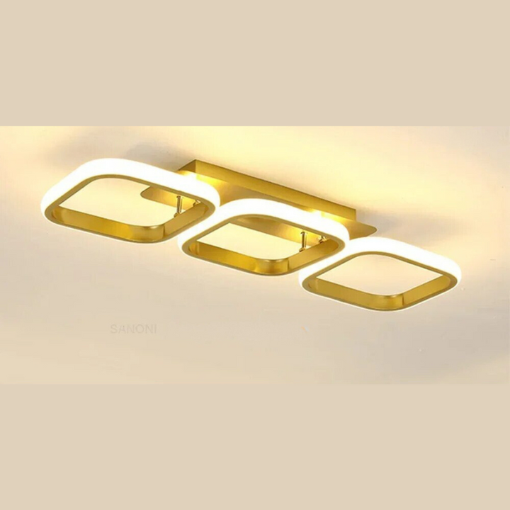 Modern LED Ring Chandelier – Minimalist Ceiling Light for Living Room and Dining Area | Stornfield