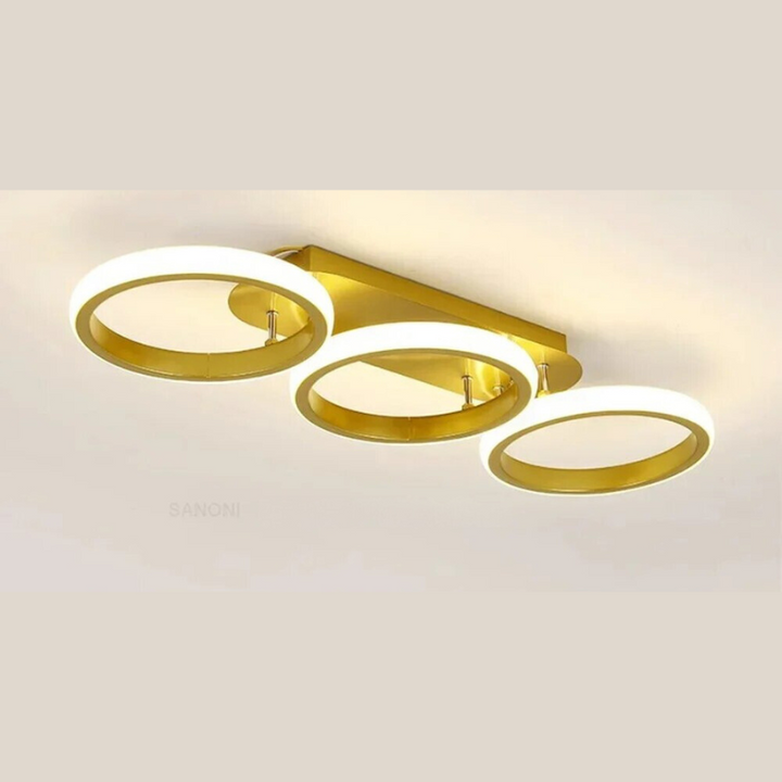 Modern LED Ring Chandelier – Minimalist Ceiling Light for Living Room and Dining Area | Stornfield