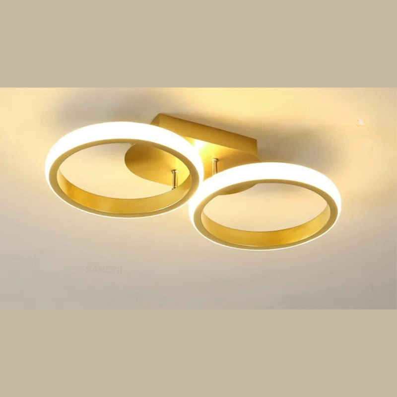 Modern LED Ring Chandelier – Minimalist Ceiling Light for Living Room and Dining Area | Stornfield