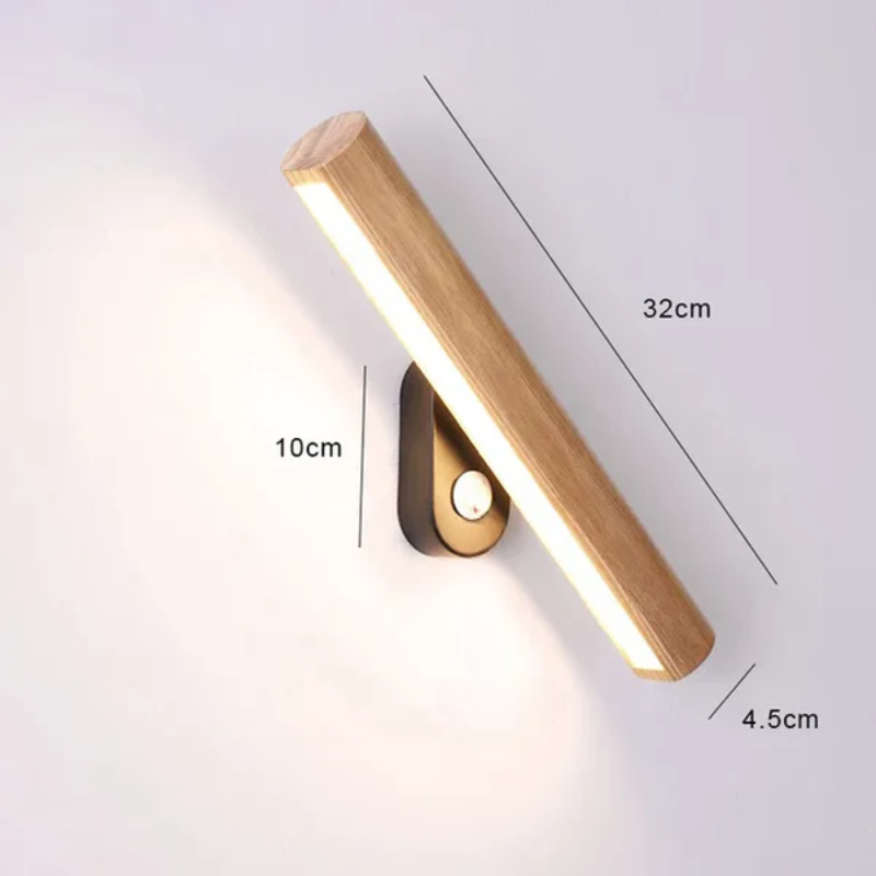 LED Wall Lamp made of Wood – Modern Wall Light for Bedroom | Stornfield