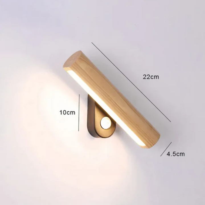 LED Wall Lamp made of Wood – Modern Wall Light for Bedroom | Stornfield