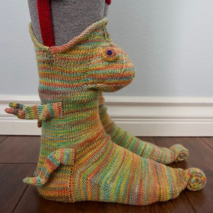 Knitted Crocodile Socks | Stornfield