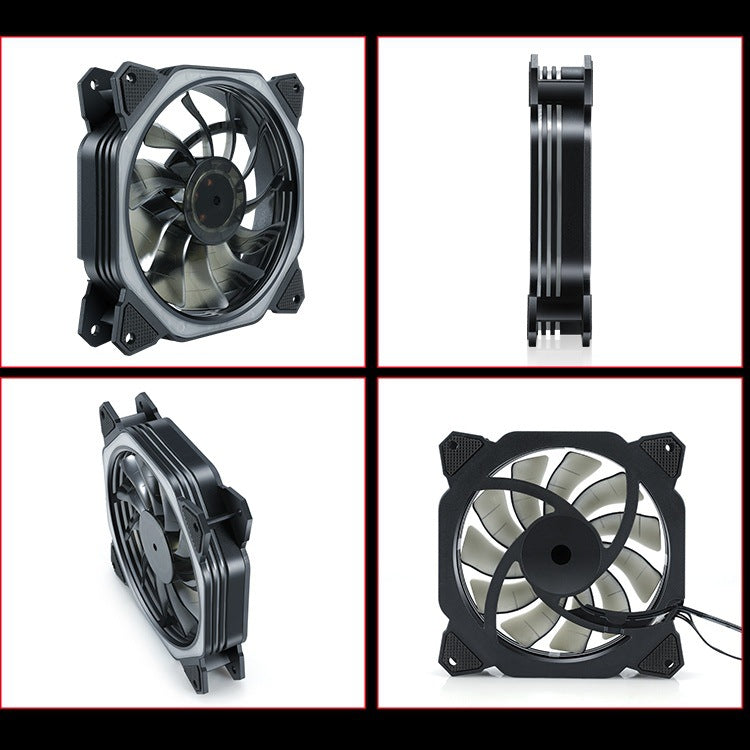 Rgb cooling fan with quiet operation and high air circulation Stornfield
