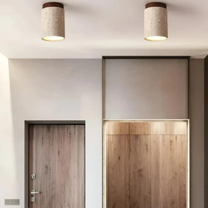 Trendy Round Japanese Style Ceiling Lamp - ZenLight | Stornfield