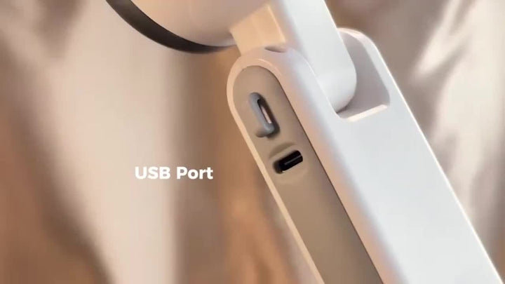 USB rechargeable handheld fan with 5 speeds | Stornfield