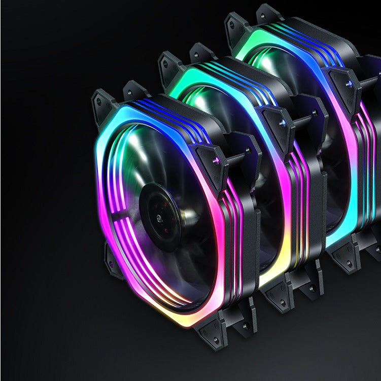 Rgb cooling fan with quiet operation and high air circulation Stornfield