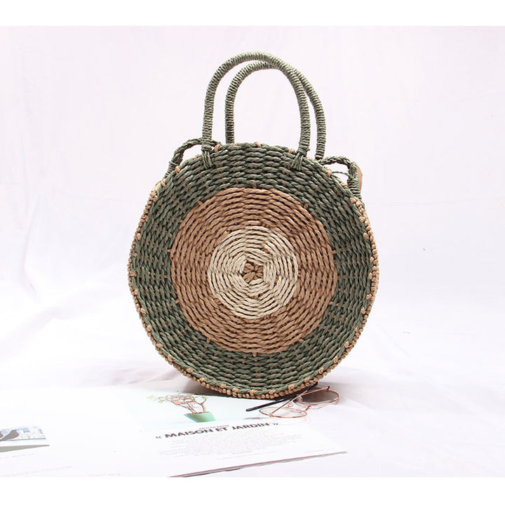 Handcrafted Round Wicker Bag Stornfield