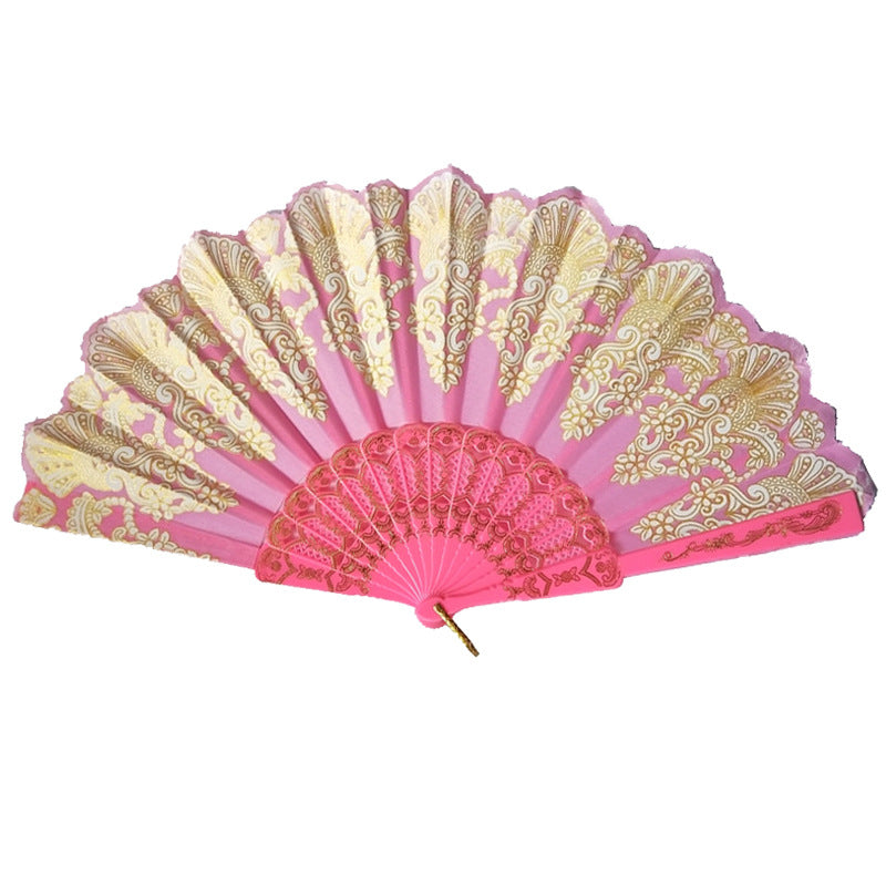Ladies' elegant hand fan with intricate decorations Stornfield