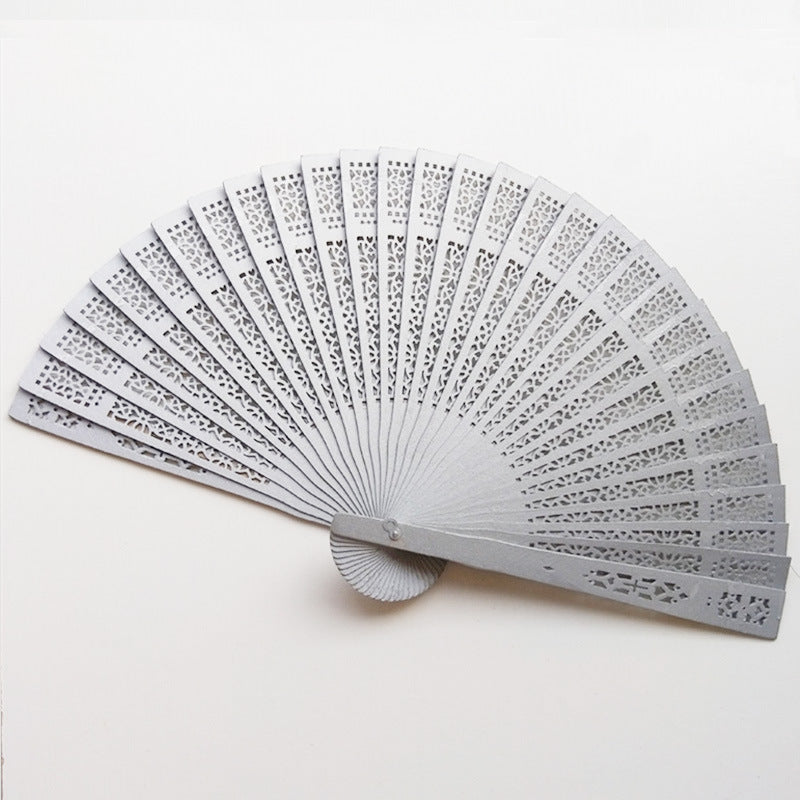 Women's fan made of high-quality plastic with elaborate cut-out work Stornfield