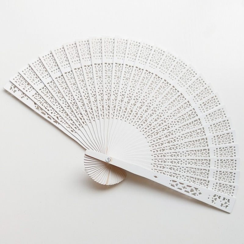 Women's fan made of high-quality plastic with elaborate cut-out work Stornfield