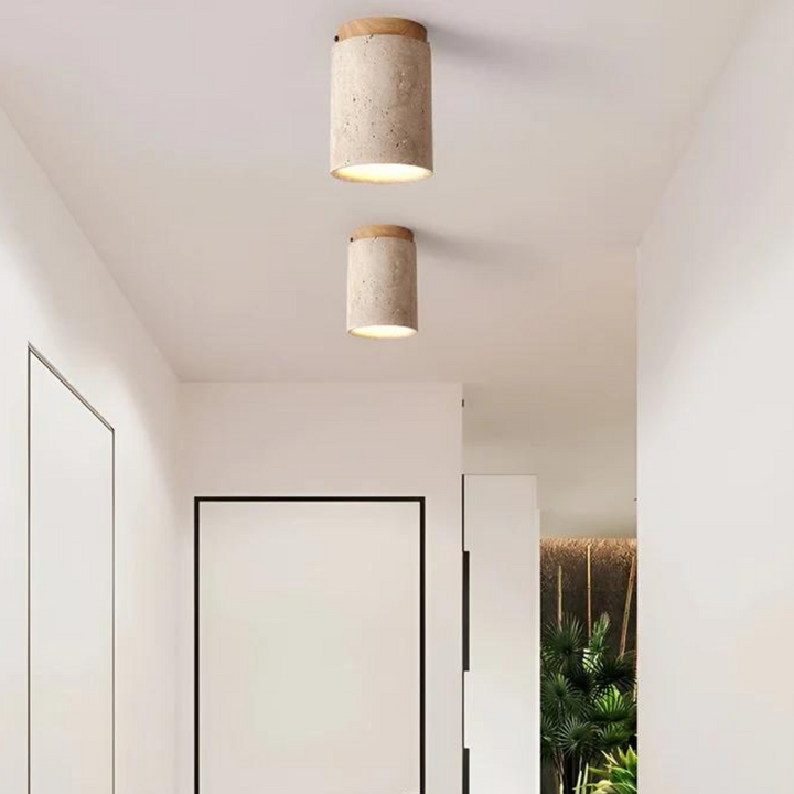 Trendy Round Japanese Style Ceiling Lamp - ZenLight | Stornfield