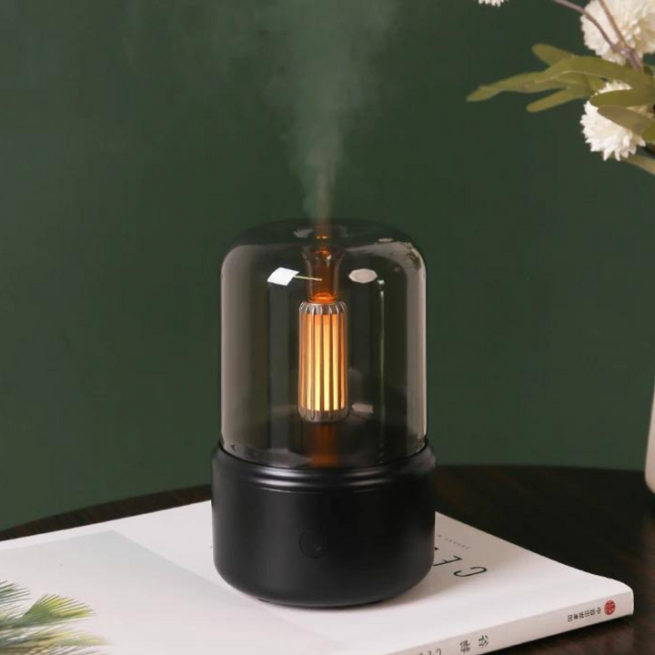 Stornfield | Retro Aroma Diffuser with Night Light - USB Essential Oil Humidifier for Home and Office