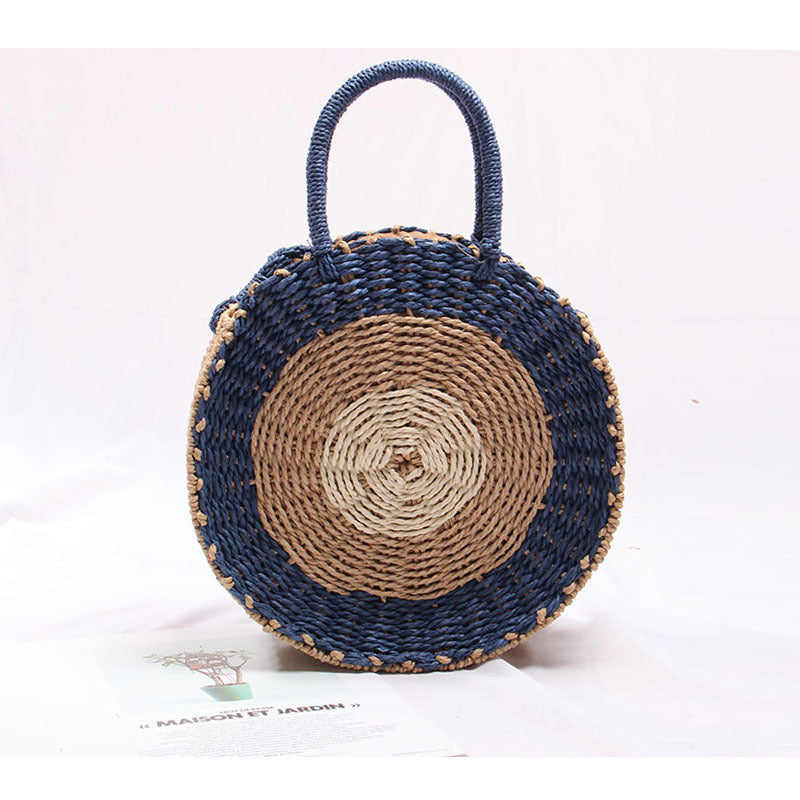 Handcrafted Round Wicker Bag Stornfield